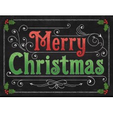 The Holiday Aisle Merry Christmas Kitchen Mat HLDY7295